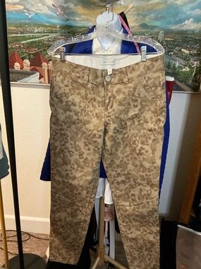 🐆 Vintage America Blues Leopard Print Cargo Pants | Size 6/28